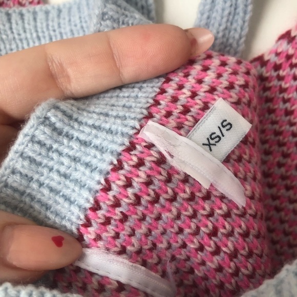 Princess Polly Jude Argyle Knit Halter Mini Dress XS/S - Picture 9 of 10